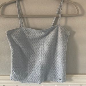 textured holister tank top size small